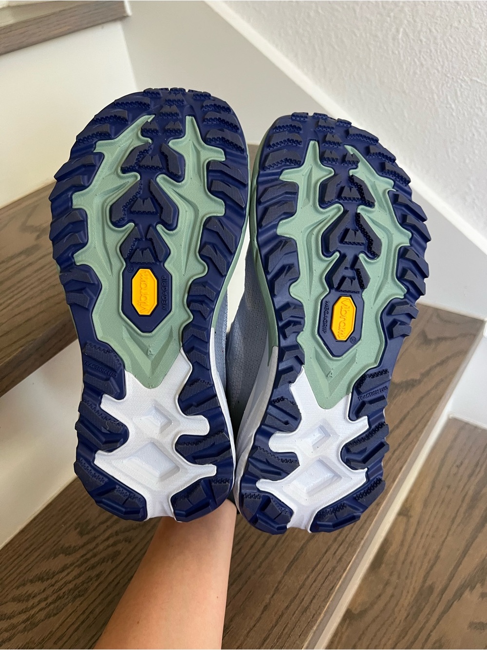 Hoka Mafate 5 Sneakers in Ambient Blue / Rosemary NWOB - Picture 7 of 8